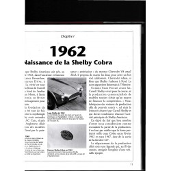 extrait livre Archives officielles de Shelby America sur le désir premier d'avoir des moteurs chevrolet pour la cobra