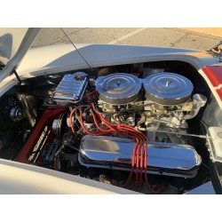 moteur Ford V8 427  7litres de shelby  cobra 427  contemporary classic  1991 à vendre , couleur blanche à bandes rouges