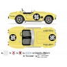 Cobra Classic Roadsters  jaune moteur V8 Ford 5,7 litres boite 5