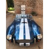 Shelby cobra replique à vendre ne france , Bleu bande blanche V8 Ford à compresseur et boite 5
