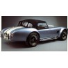 exemple capote avec vitres latérales sur cobra Classic Roadsters (extrait  broche d'époque usine )