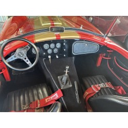 intérieur cobra V8 ford FE Bigblock  couleur Rouge FAM bandes Shelby Or, à vendre en  France