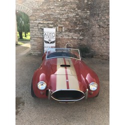 AC Cobra 427 réplique  marque Shell Valley , V8 Ford 7 litres, peinture shelby rouge à bandes or