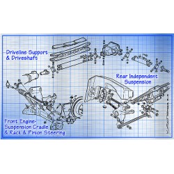suspensions en aluminium de corvette C4 sur cobra 427 Everett-Morrison  à vendre en france