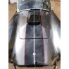 capot Shelby cobra 427 réplique  Shell Valley look Backdraft , gris royal à bandes noir et liserés rouge , à vendre en France