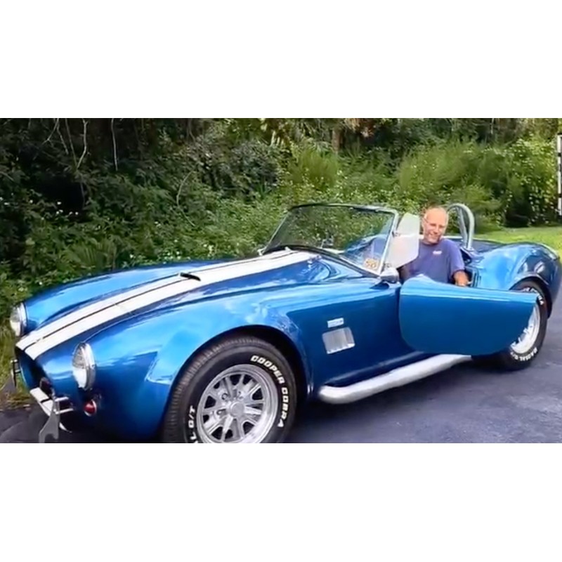 AC cobra 427 réplique shell valley V8 Ford Small Block , boite 5 à vendre en france ,  bleu